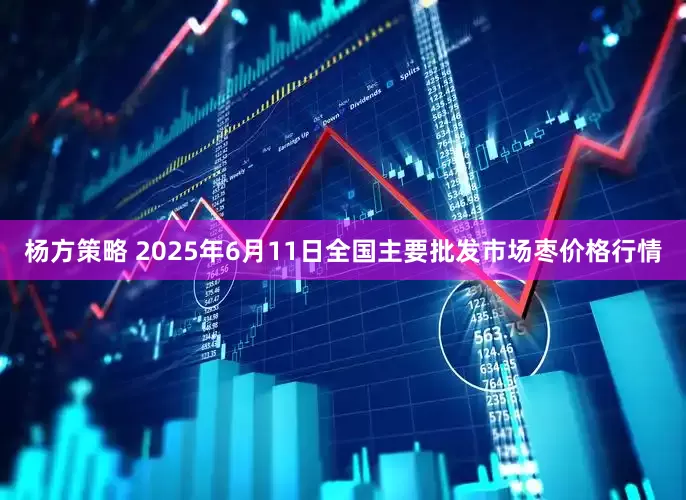 杨方策略 2025年6月11日全国主要批发市场枣价格行情